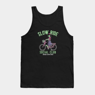 Funny Zombie on Bicycle // Slow Ride Social Club Tank Top